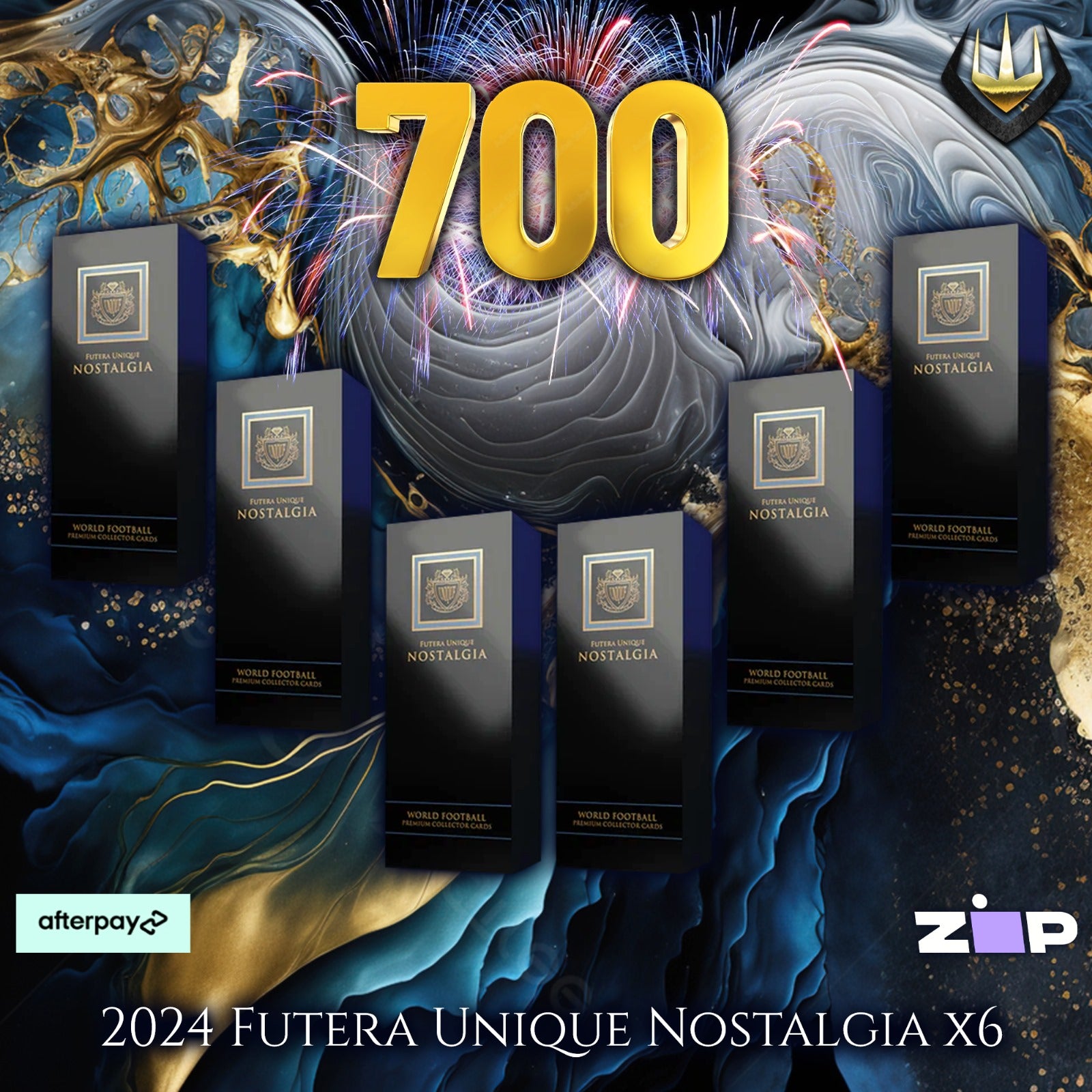 ***#700*** 2023-24 Futera Unique Nostalgia Display Box x6 (FULL MINI CASE) [Pick Your Team]