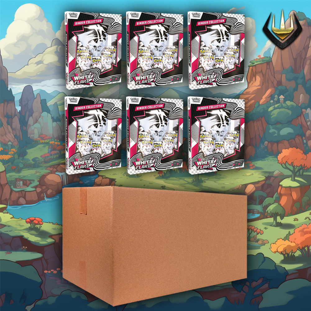White Flare Binder Collection Pokemon Case [6 Boxes/Case]