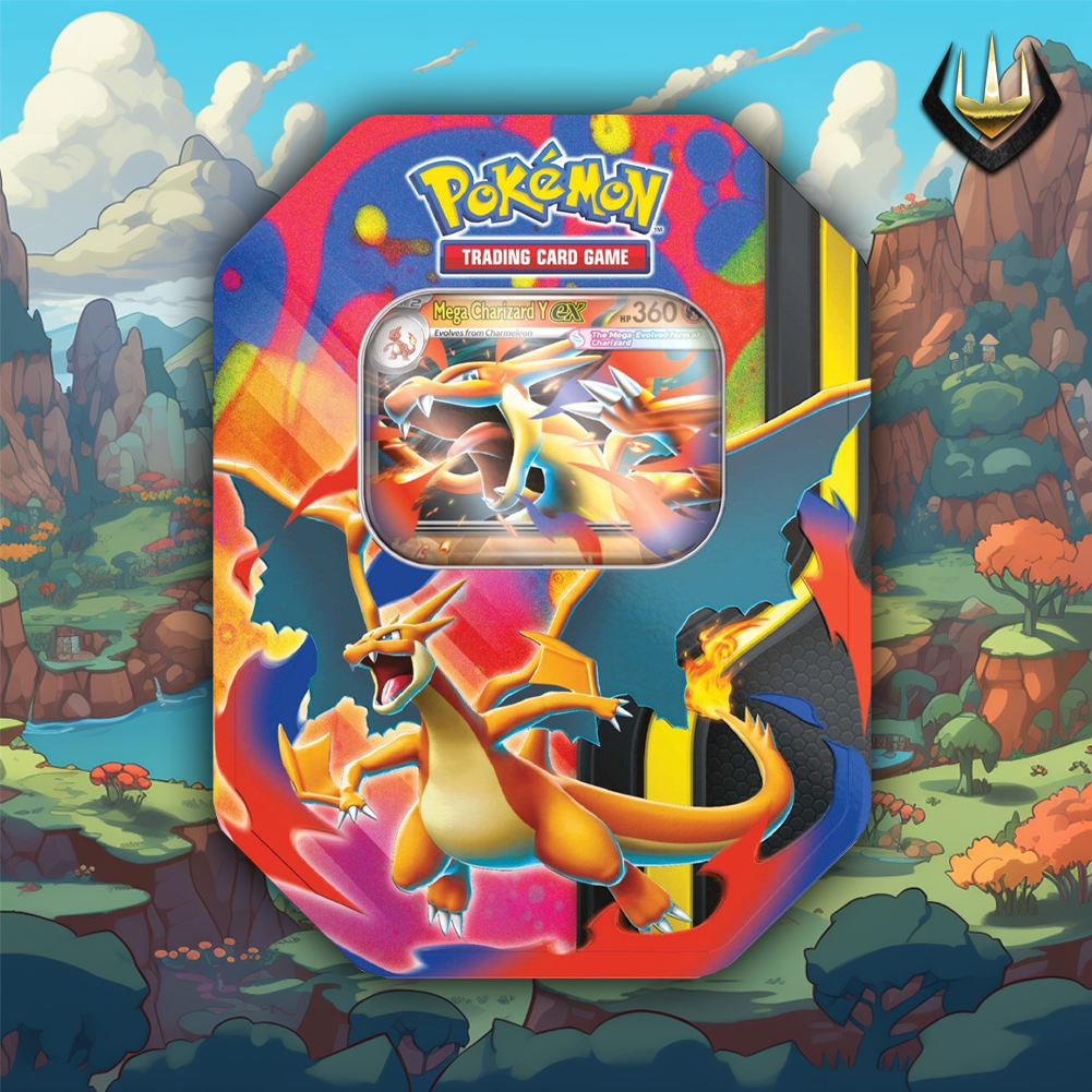 Mega Charizard Y Ex Pokemon Display Tin