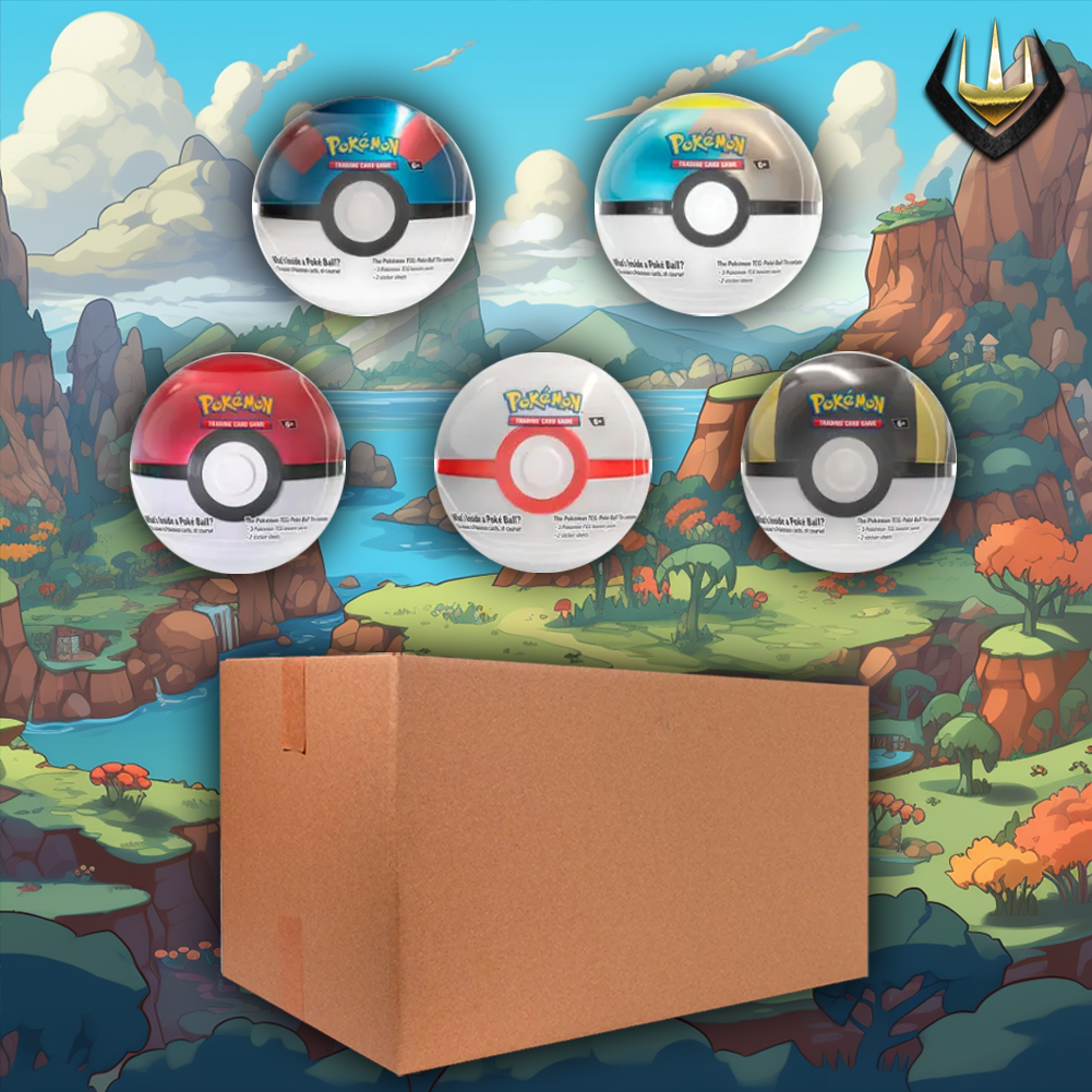 Pokeball A24 Tin Pokemon Sealed Case [6 Tins/Case]