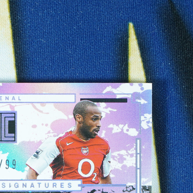 Thierry Henry 2024-25 PANINI IMPECCABLE Champions Signatures On-Card Auto 08/99