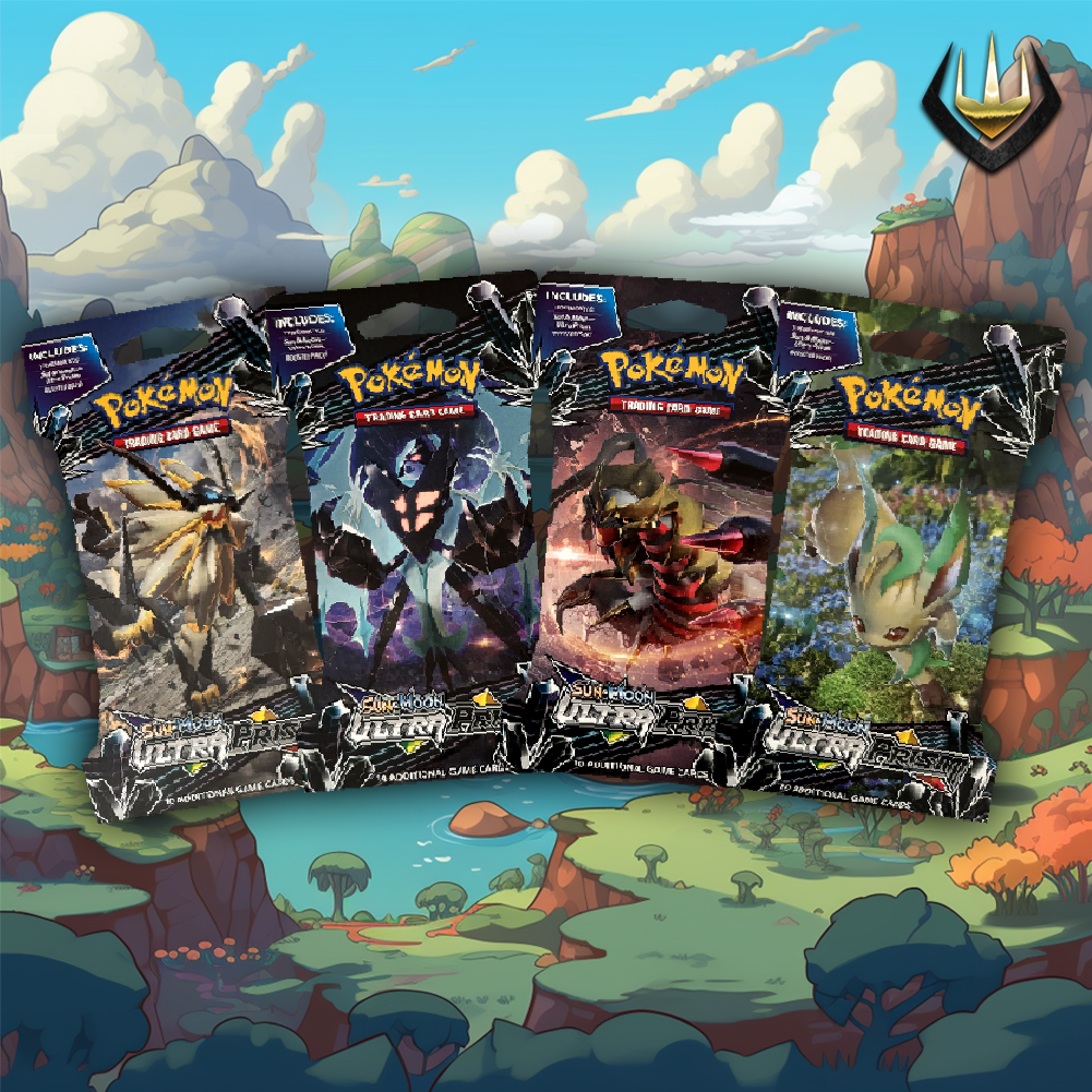 Ultra Prism Pokemon Sleeved Booster Art Set [4 Sleeved Boosters]