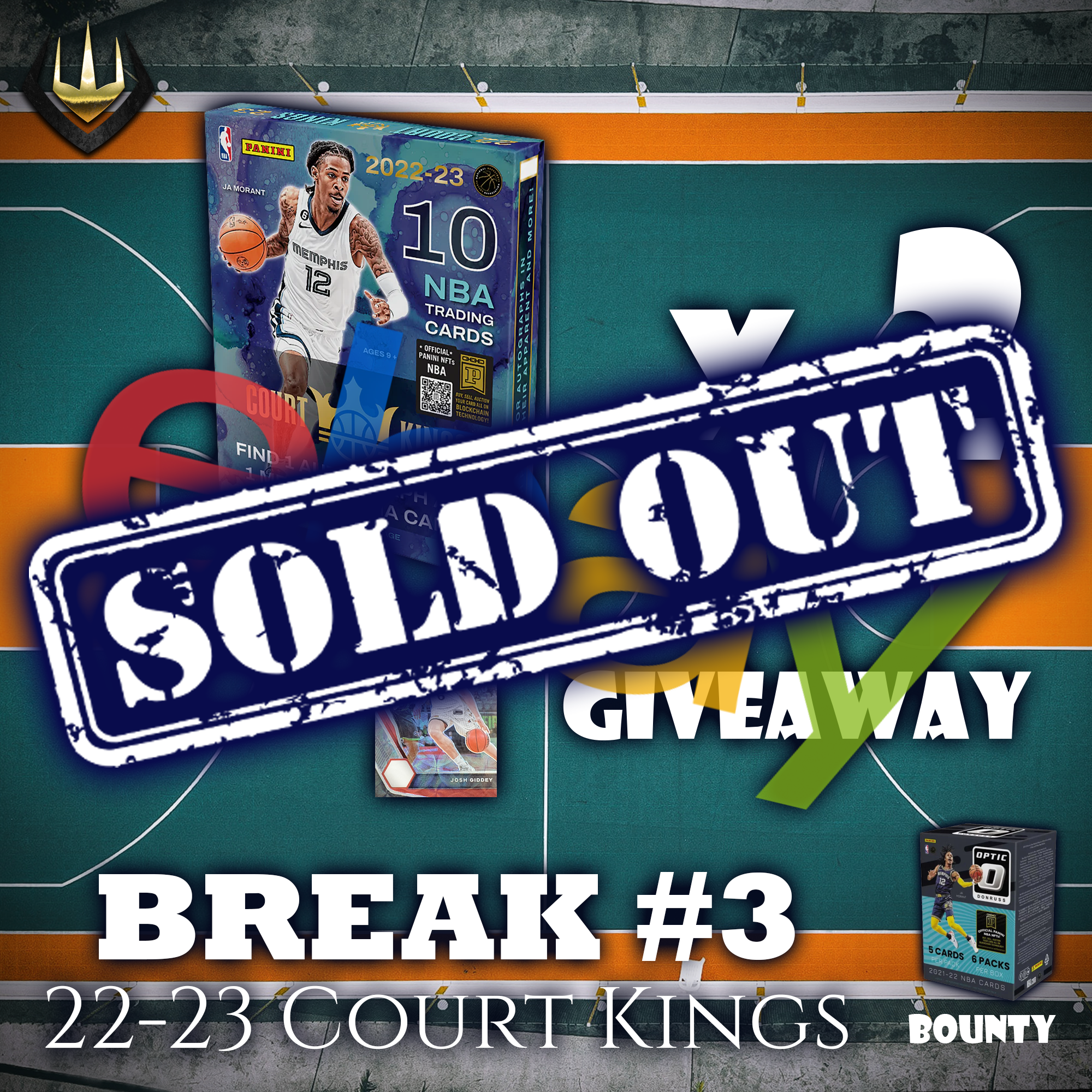 Break #3 2022-23 Court Kings Hobby x2 [Pick Your Team] EBAY